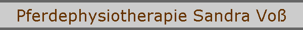 Pferdephysiotherapie Sandra Vo